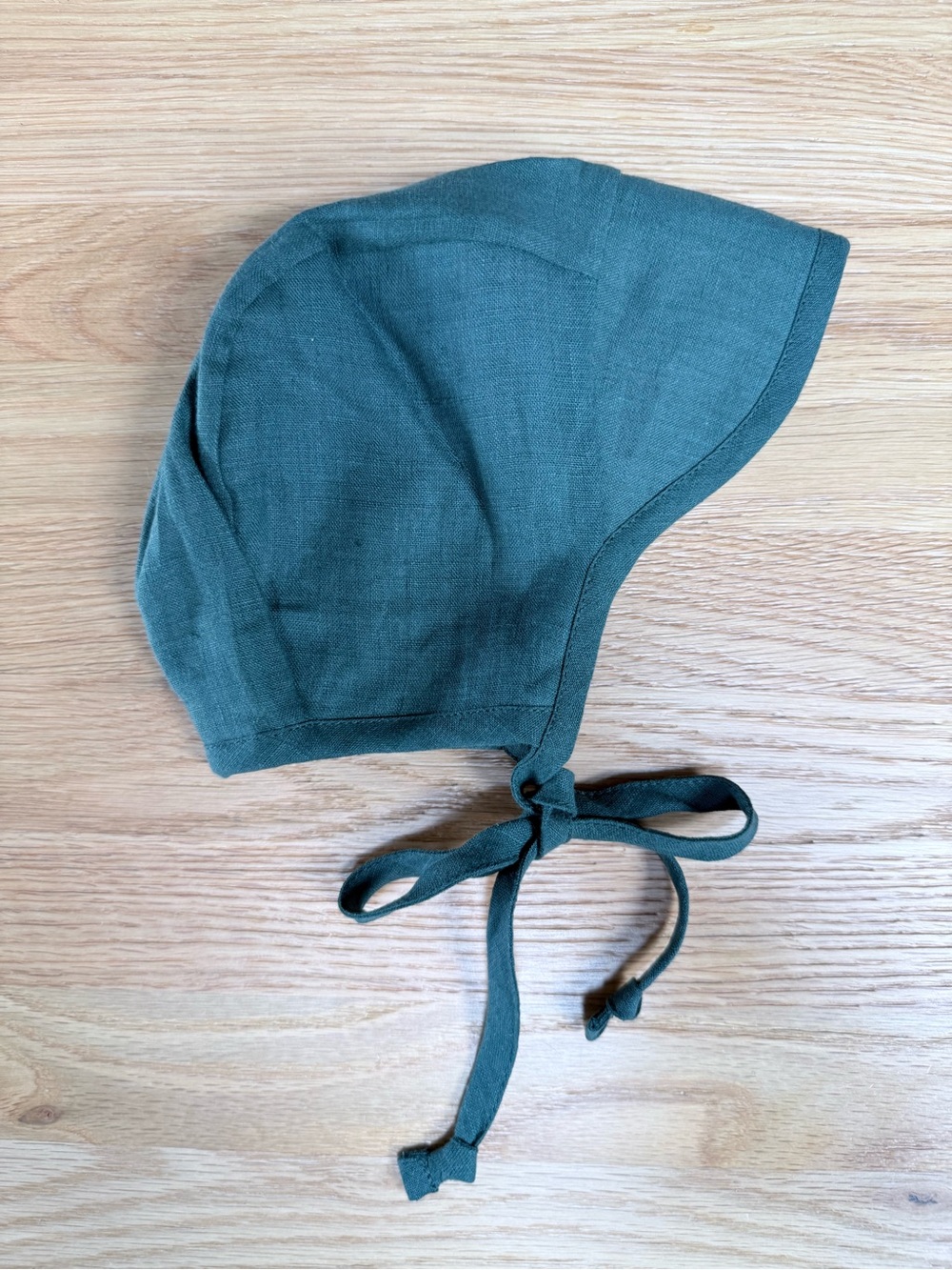 Briar Baby Linen Brimmed Bonnet - Emerald Green